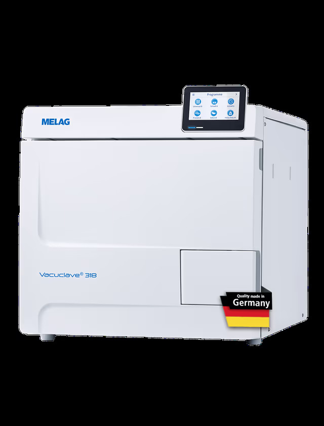 MELAG Vacuclave® 318 Prime Line Autoclave for efficient sterilization in dental practices.